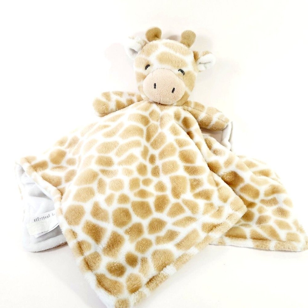 Carter’s Fleece Giraffe Lovey Plush 13" Pacifier Holder Security Soother Blanket